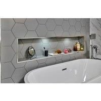 Abacus Recessed Bathroom Storage Unit - 1600 x 350 x 180mm
