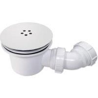 Wickes Fast Flow Matt White Shower Tray Waste - 90mm