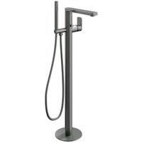Hemington Floor Standing Bath Shower Mixer Tap - Matt Anthracite