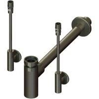 Wickes Professional Bottle Trap and Designer Isolation Valve Kit - Matt Anthracite