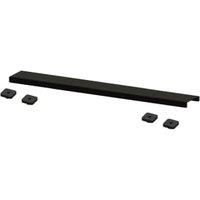 Wickes Linear Matt Black Trap Cover - 600mm