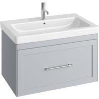 Abacus Concept Stone Grey Shaker Wall Hung Vanity Unit & Basin - 800mm