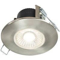 Collingwood DT4 Fixed Fire Rated LED Downlight Brushed Steel 4.6W 460lm (213CF)