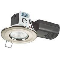 Collingwood H2 Lite 500 Fixed Fire Rated LED Downlight Brushed Steel 5W 500lm (913KR)
