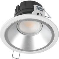 Collingwood H5 500 Silver Reflector Tilt Fire Rated LED Downlight Matt White 5W 550-600lm (585YY)