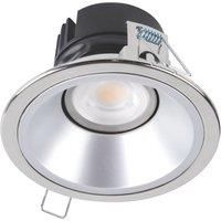 Collingwood H5 500 Silver Reflector Tilt Fire Rated LED Downlight Chrome 5W 550-600lm (462YY)