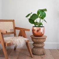 Ivyline Hammered Bowl Copper/Black - 30Cm