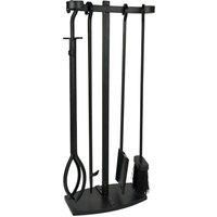 Fireside Companion 5 Piece Set Black