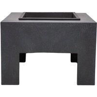 Ivyline 40cm Square Firebowl & Square Console - Granite