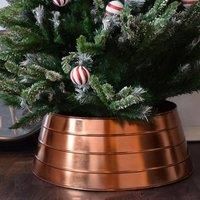 Ivyline Metal Christmas Tree Skirt In Copper