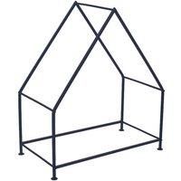 Ivyline Black House Log Holder 65Cm