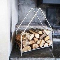Ivyline Pewter House Log Holder 65Cm
