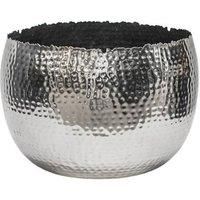 Ivyline 30Cm Hammered Bowl - Nickel/Black