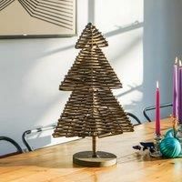 Ivyline Rattan Christmas Tree H80cm - Natural