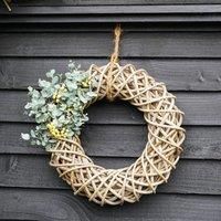 Ivyline Decorate Your Own Rattan Wreath - 40 Cm