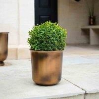 Ivyline Outdoor Hampton Copper Metal Planter H:25 x W:21.5 Cm