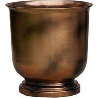 Ivyline Outdoor Hampton Metal Urn 22cm - Copper