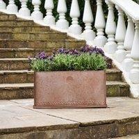 Kew Regency Outdoor Planter - Metal - L34 x W62 x H30 cm - Copper