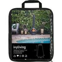 Ivyline Waterproof Fireplace Cover In Eco-friendly Material H:132 Cm x W:59 Cm