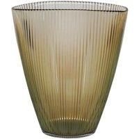 Ivyline Mocha Ribbed Vase
