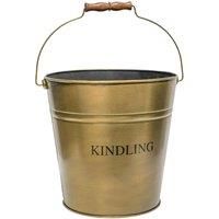 Ivyline Brass Kindling Bucket
