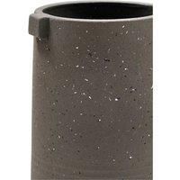 Ivyline Aurora Terrazzo Handle Tall Vase in Slate - Premium Quality - Waterproof Indoor Houseplant Pot with Handles - H30cm x D14cm