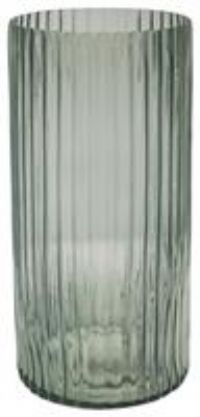 Ivyline Daphne Ribbed Vase Sage H38cm D19cm