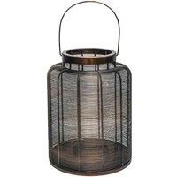 Ivyline Hampton Copper Woven Metal Lantern H40cm W24cm