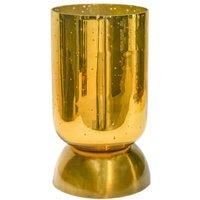 Ivyline Regency Metallic Tiered Vase in Gold – Waterproof & Hand Finished Flower Pot – Indoor Home Tabletop Decor – H23.5 x D15cm