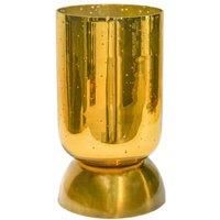 Ivyline Regency Metallic Tiered Vase in Gold – Waterproof & Hand Finished Flower Pot – Indoor Home Tabletop Decor – H27.5 x D15cm