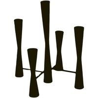 Ivyline Parker 5 Piece Black Candle Centerpiece H42cm W27.5cm