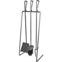 Ivyline Pewter Linear Companion Set H73cm W27cm