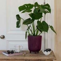 Ivyline Lecce Plum Speckled Planter H24cm D20cm