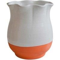 Ivyline Moreton Olive Scalloped Vase H30cm