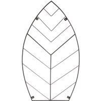 Ivyline Outdoor Leaf Trellis Zinc H100cm W80cm