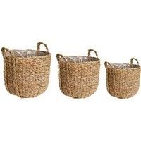 Ivyline Tenno Natural Basket Set Of 3