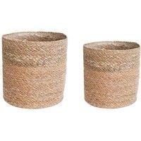 Ivyline Theo Natural Basket Set Of 2