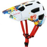 7iDP Project 21 Pro Open Face MTB Helmet - Lightweight, Advanced Protection for Downhill & Enduro (LTD. ED. Splatter, XS/S)