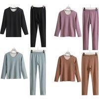 Women'S Velvet Thermal Underwear Set - 4 Colours! - Khaki