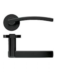Stanza Adria Lever on Round Rose Etna Black Finish
