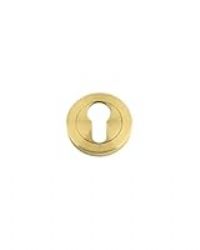 Zoo - Favo Satin Brass Escutcheon Euro-Profile (50mm Dia.)