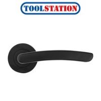 Zoo Santiago on Rose Door Handles Matt Black