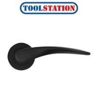 Stanza Merida on Rose Door Handles Matt Black