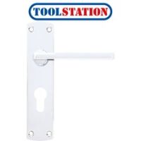Zoo Leon Door Handles Polished Euro Lock