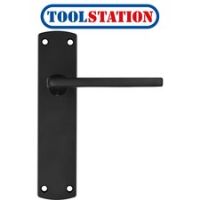 Zoo Leon Door Handles Matt Black Latch