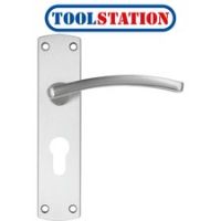 Stanza Toledo Door Handles Satin Euro Lock