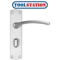 Zoo Toledo Door Handles Satin Bathroom