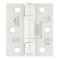 Zoo Hardware Grade 11 Bearing Door Hinge Powder Coated in White Steel