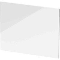 L Shaped Shower Bath End Panel Modern Bathroom White Gloss MDF 680x540mm
