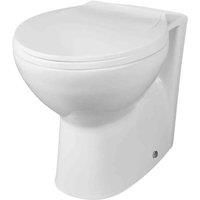 Nuie Melbourne Back to Wall Pan & Soft Closing Seat Modern Round Pan Bathroom